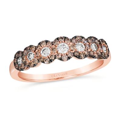 14K R/G RING 0.55 DIA
