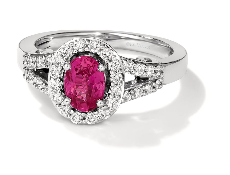 95% PLATINUM  GOLD DIAMOND RUBY RING
