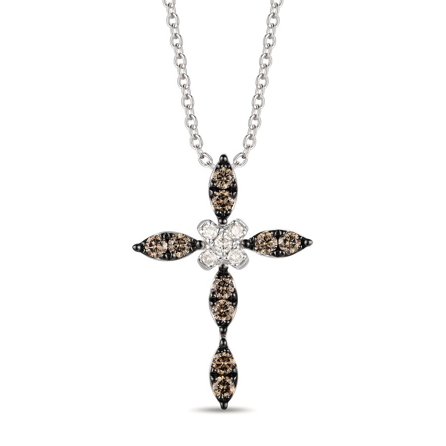 14K WHITE GOLD DIAMOND  PENDANT