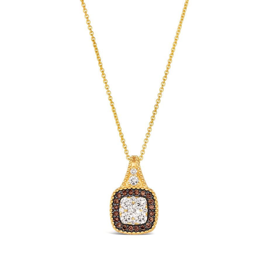 14K YELLOW GOLD DIAMOND  PENDANT
