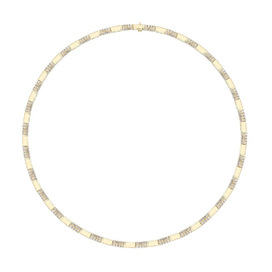 14K YELLOW GOLD DIAMOND  NECKLACE