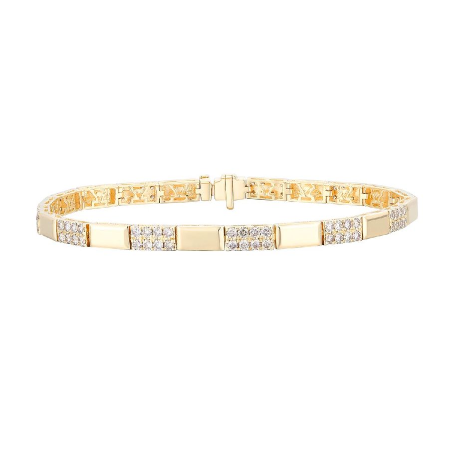 14K YELLOW GOLD DIAMOND  BRACELET