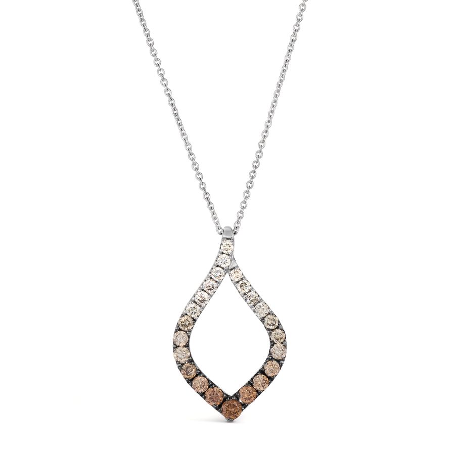 14K WHITE GOLD DIAMOND  PENDANT