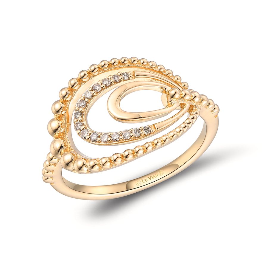 14K YELLOW GOLD DIAMOND  RING