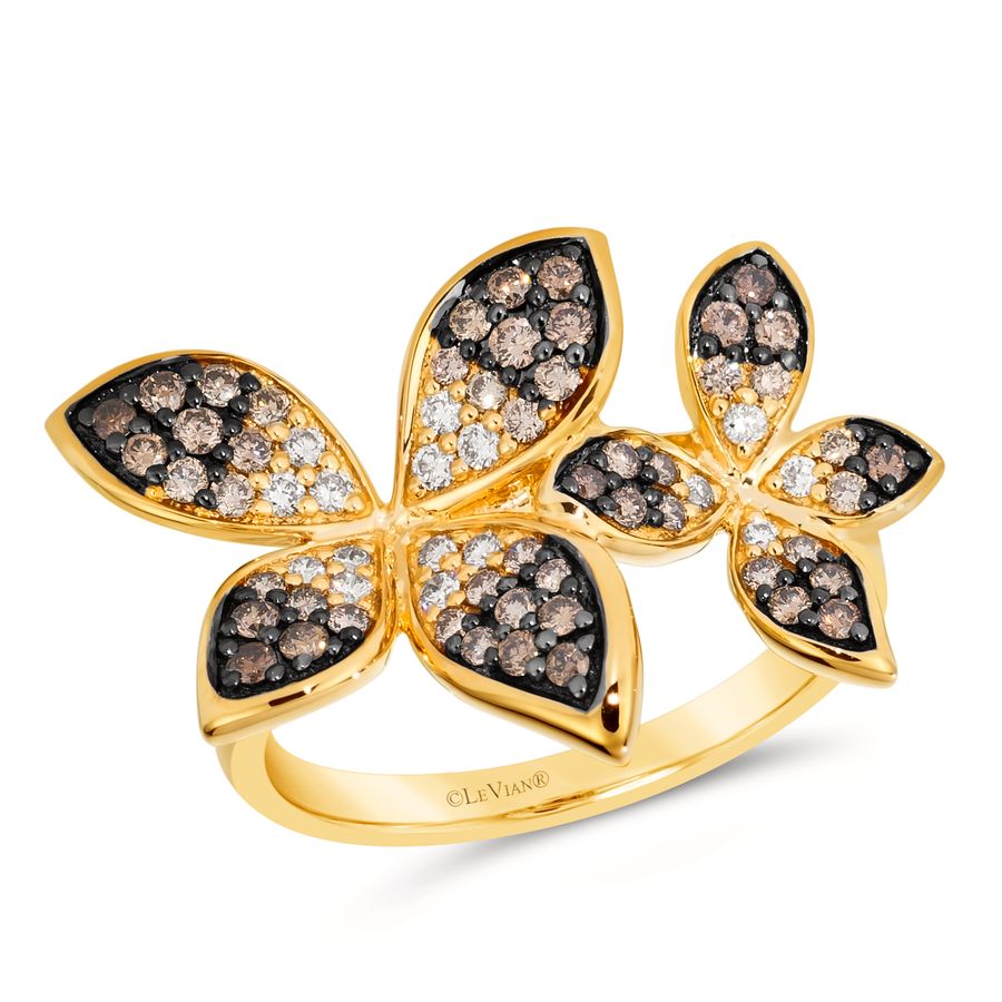 14K YELLOW GOLD DIAMOND  RING