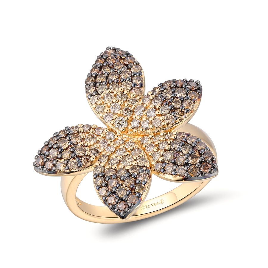 14K YELLOW GOLD DIAMOND  RING