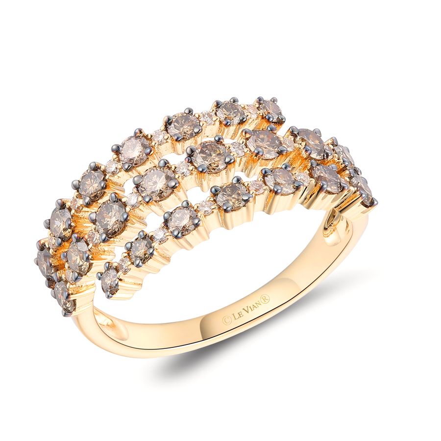 14K YELLOW GOLD DIAMOND  RING