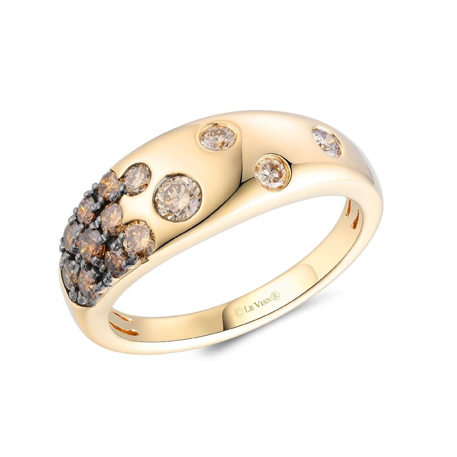 14K YELLOW GOLD DIAMOND  RING