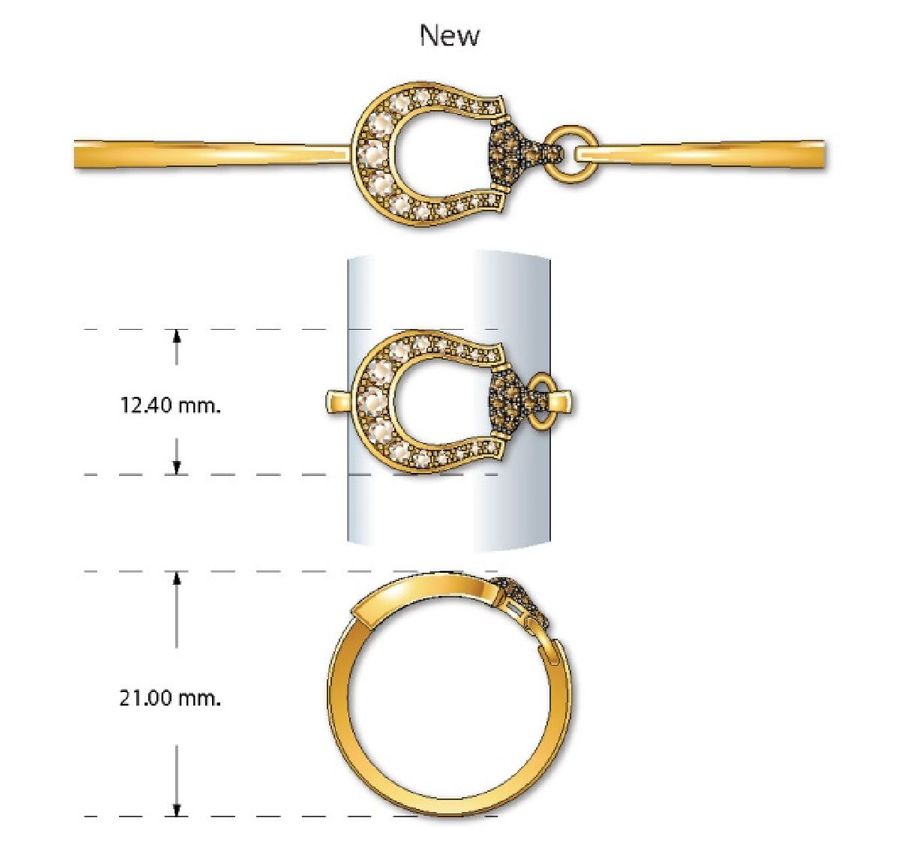 14K YELLOW GOLD DIAMOND  RING