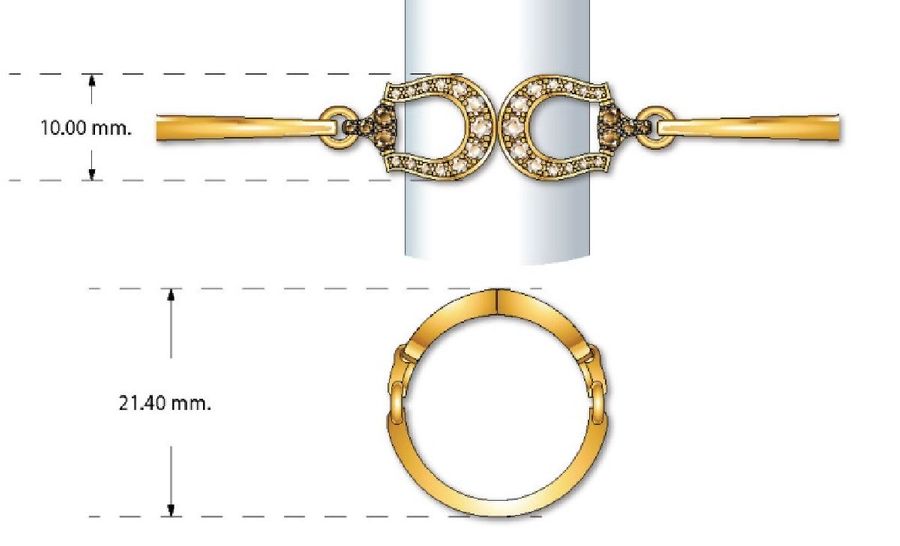 14K YELLOW GOLD DIAMOND  RING