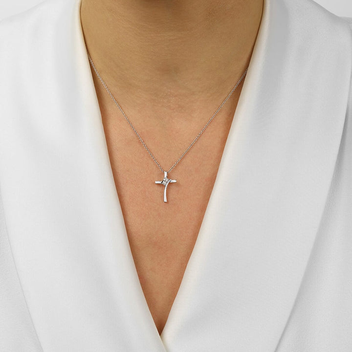 Silver Diamond 1/20Ctw Pendant