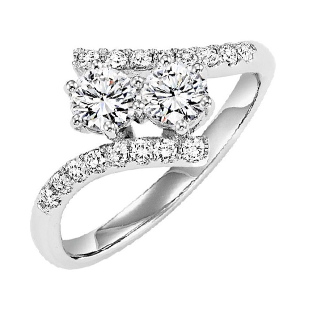 14Kt White Gold Diamond 1/3Ctw Ring