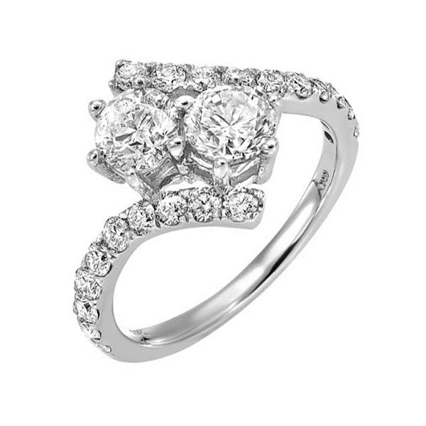 14Kt White Gold Diamond 3/4Ctw Ring