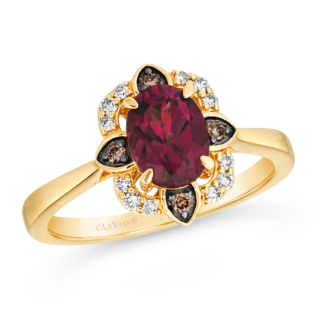 Honey Gold™Raspberry Rhodolite®RING
