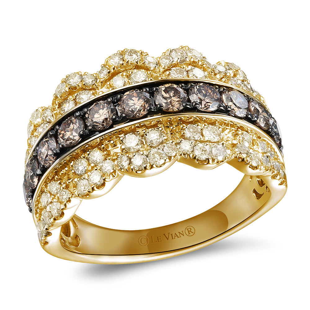 Honey Gold™Chocolate Diamonds®RING
