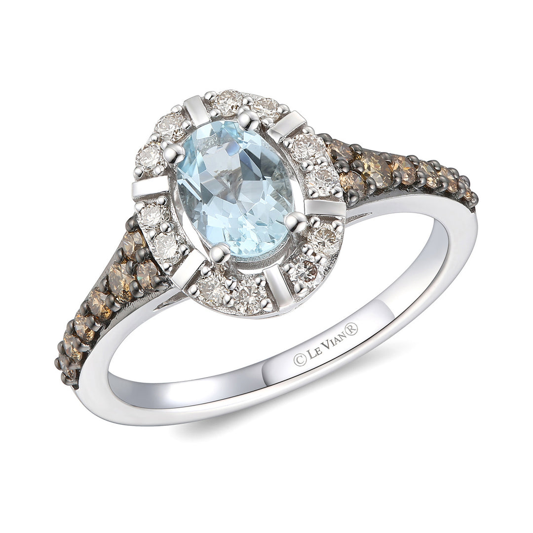 Vanilla Gold®Sea Blue Aquamarine®RING