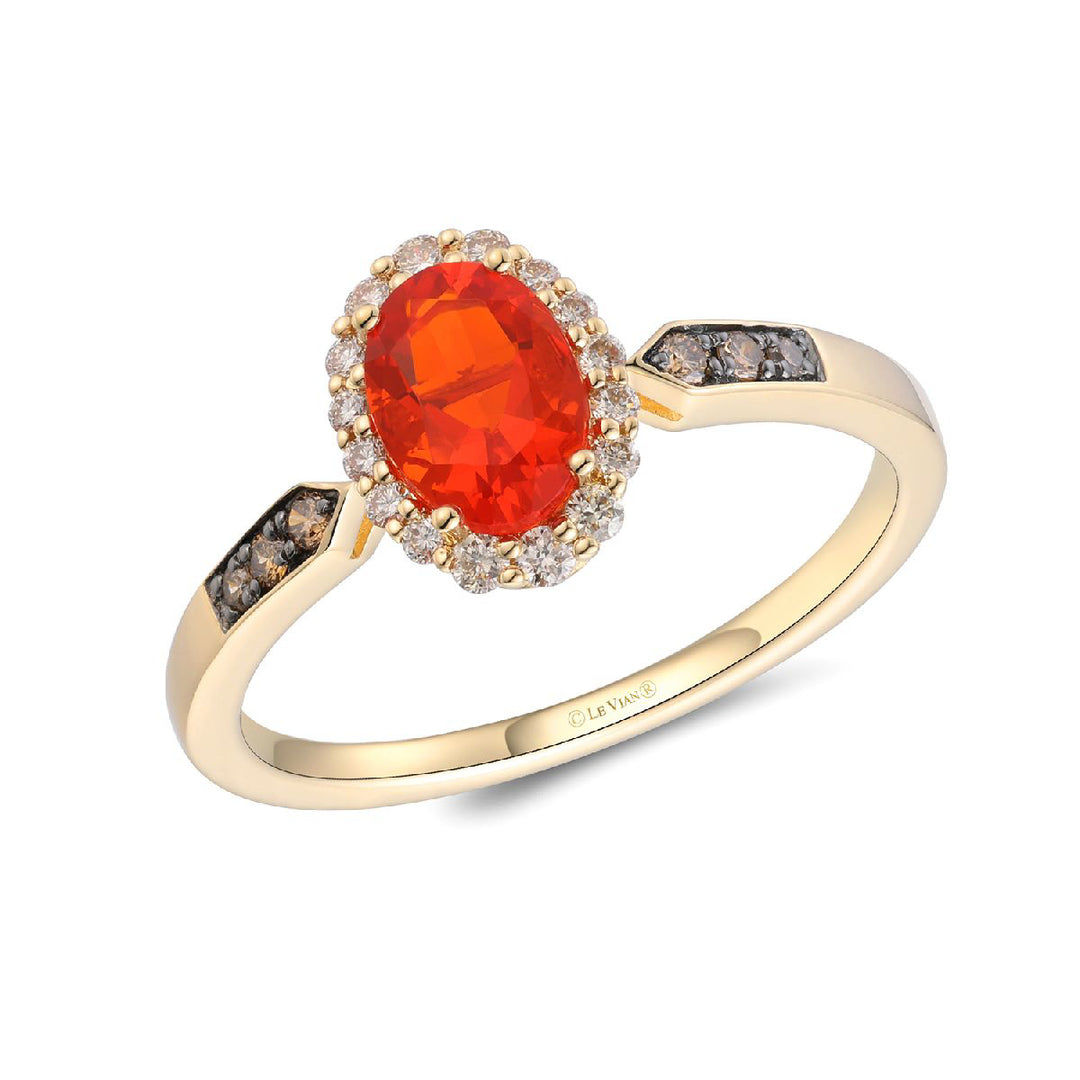 Honey Gold™Neon Tangerine Fire Opal®RING
