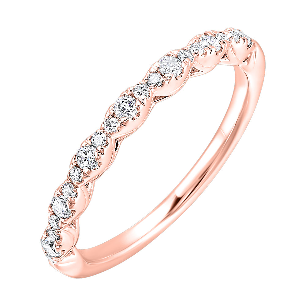 14Kt Rose Gold Diamond 1/5Ctw Ring