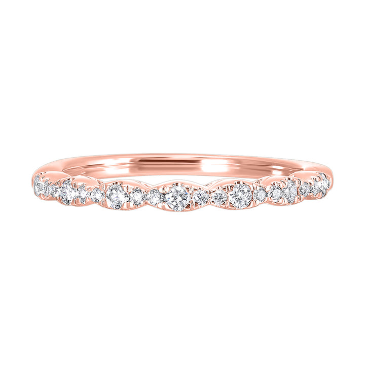14Kt Rose Gold Diamond 1/5Ctw Ring