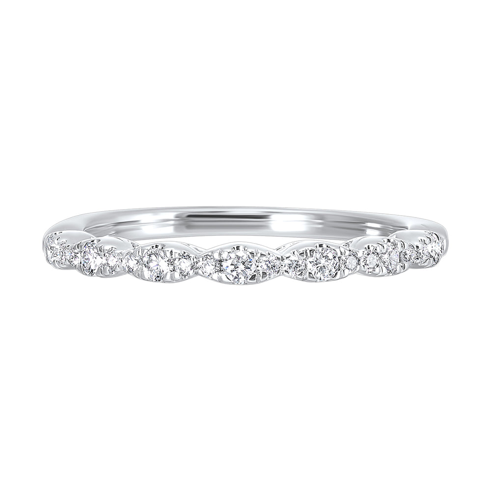Platinum White Diamond 1/5Ctw Ring