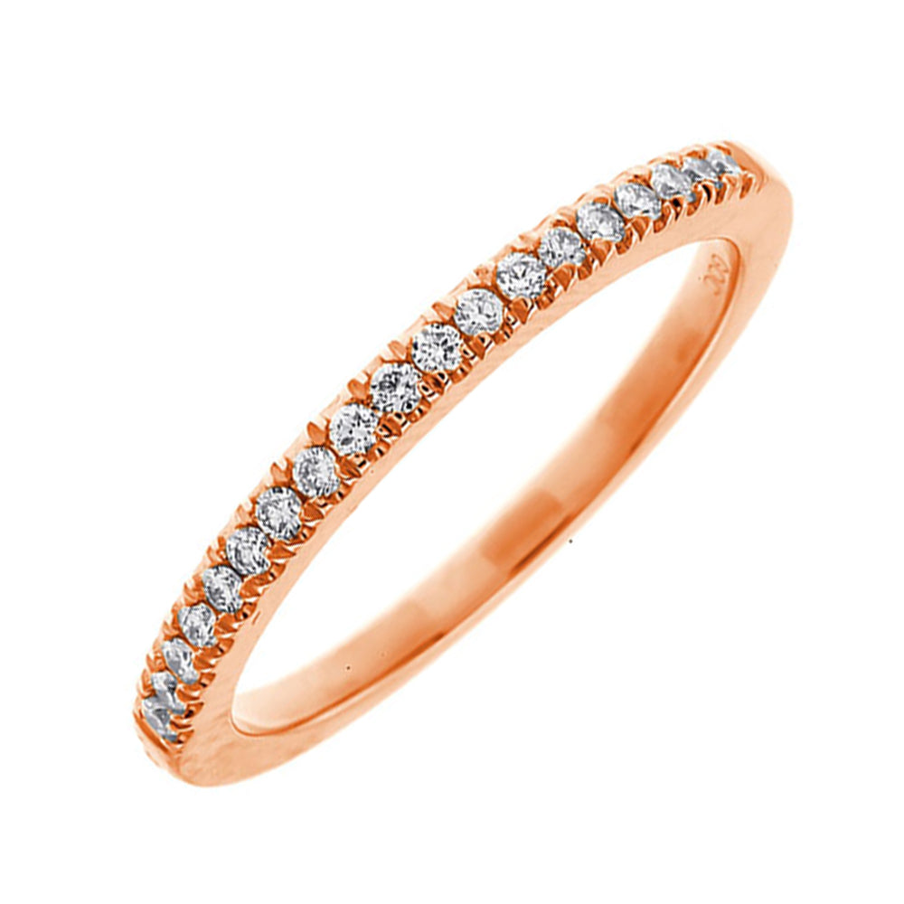 14Kt Rose Gold Diamond 1/6Ctw Ring