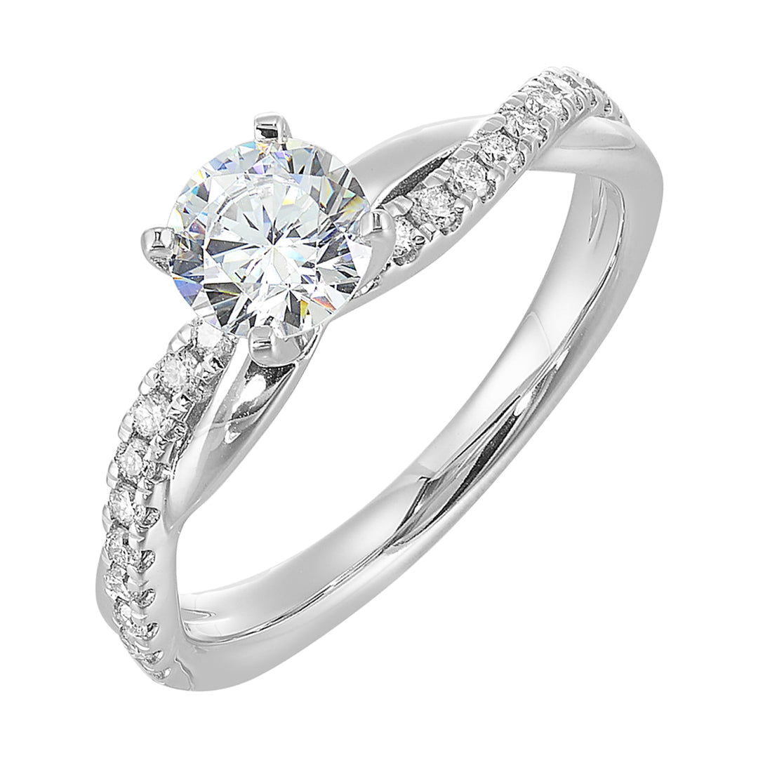 14Kt White Gold Diamond 1/5Ctw Ring