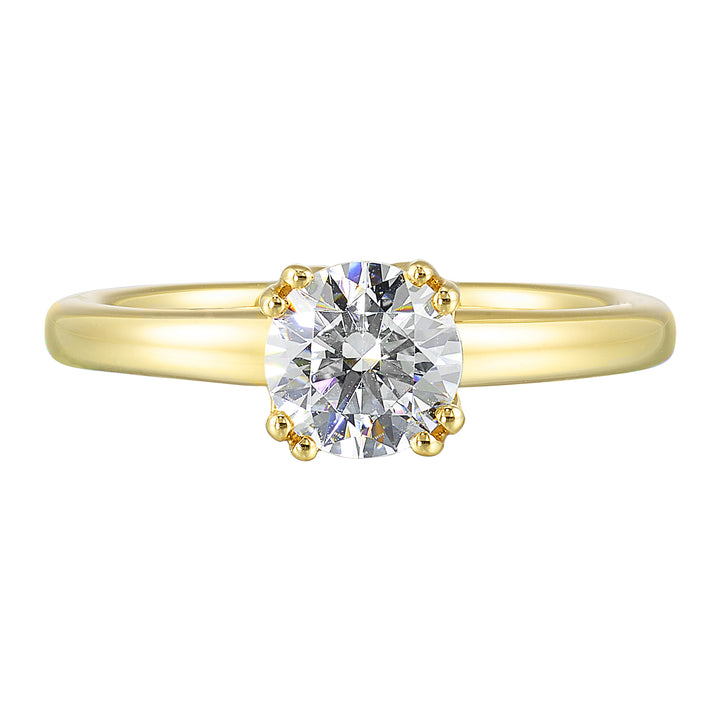14Kt Yellow Semi Mount For 1 1/2Ctw Round Center