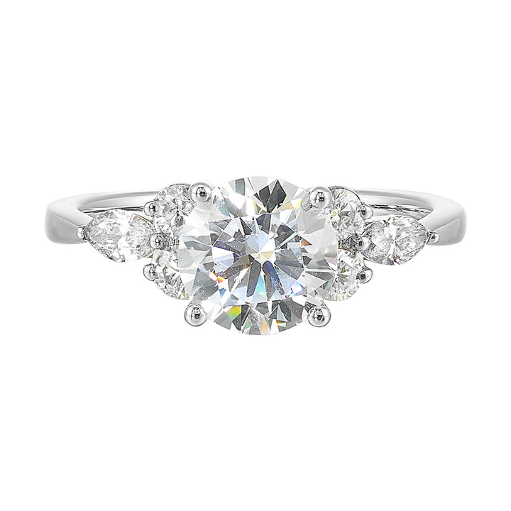 14Kt White Semi Mount 5/8Ctw For 2Ctw Round Center