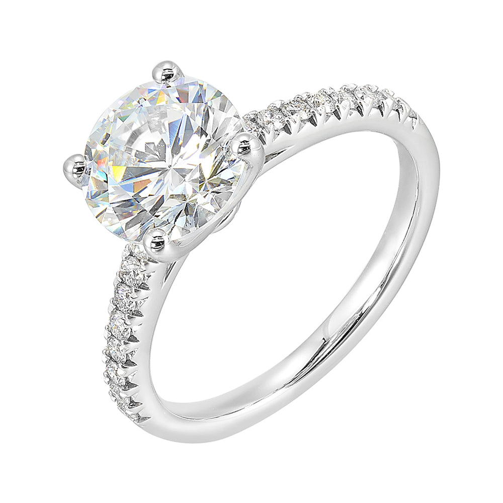 14Kt White Gold Diamond 1/5Ctw Ring