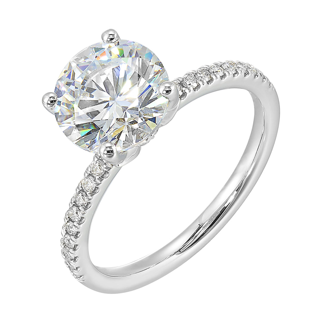 14Kt White Gold Diamond 1/5Ctw Ring