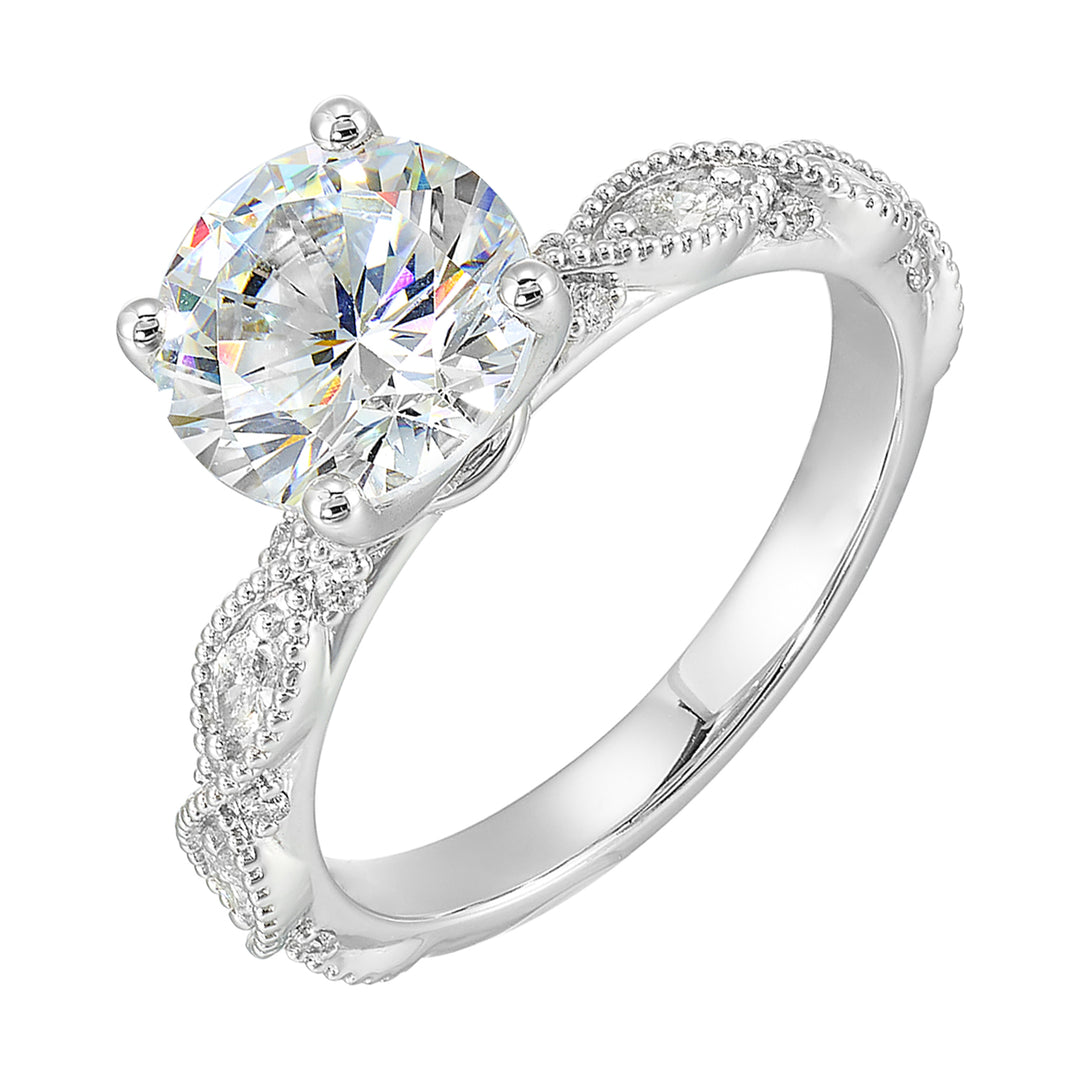 14Kt White Gold Diamond 1/5Ctw Ring