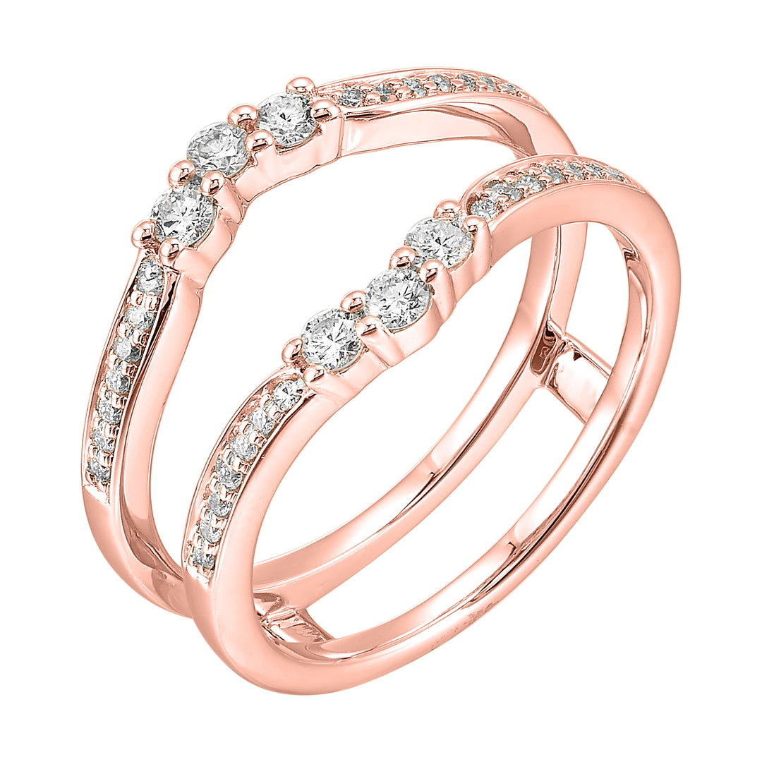 14Kt Rose Gold Diamond 1/3Ctw Ring