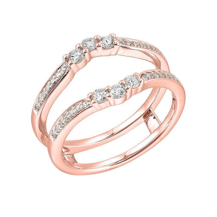14Kt Rose Gold Diamond 1/3Ctw Ring