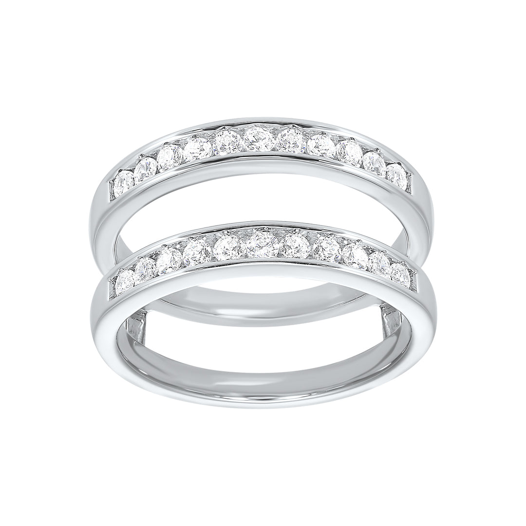 14Kt White Gold Diamond 3/8Ctw Ring