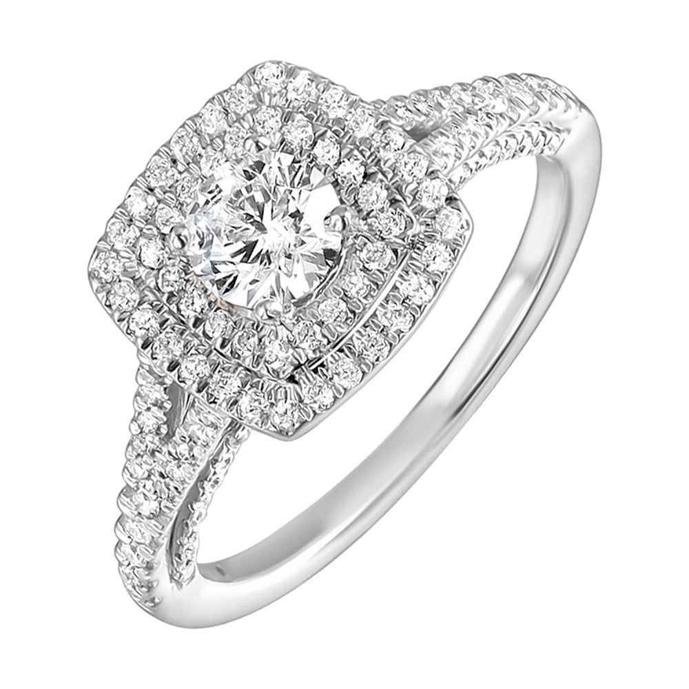 14Kt White Gold Diamond 1Ctw Ring