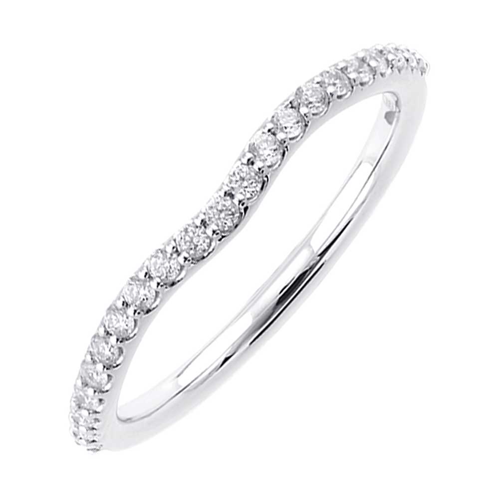 14Kt White Gold Diamond 1/5Ctw Ring