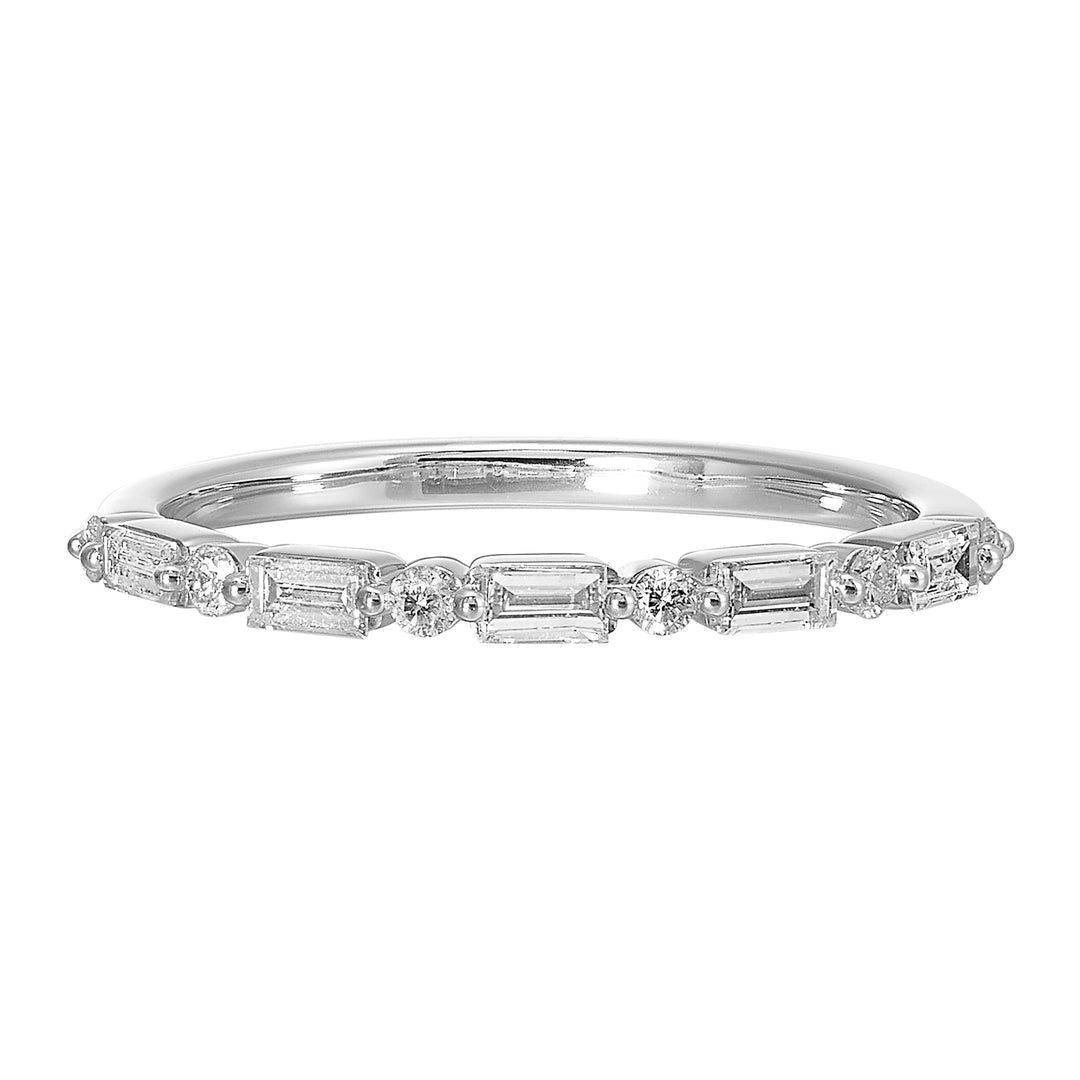 14Kt White Gold Diamond 1/4Ctw Ring