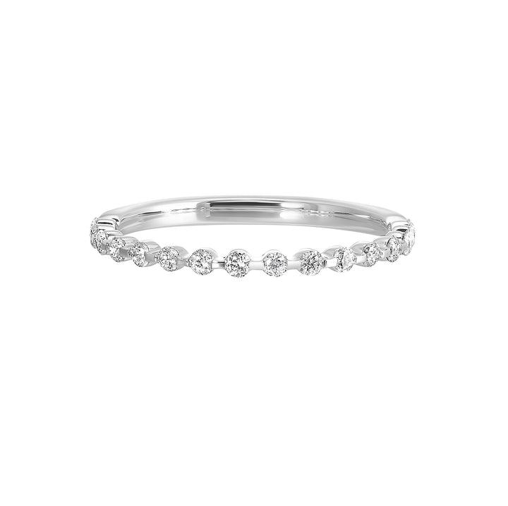 14Kt White Gold Diamond 1/7Ctw Ring
