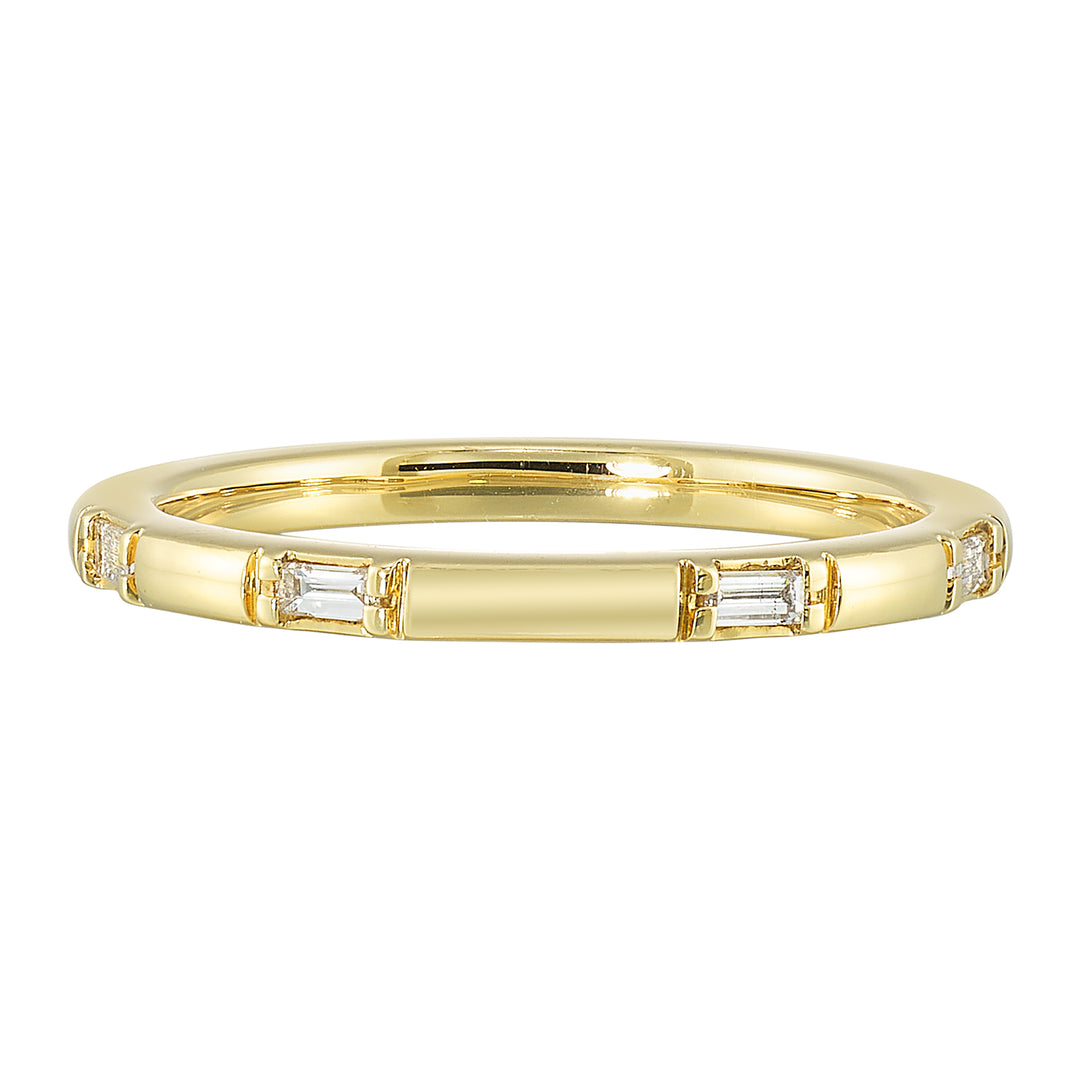 14Kt Yellow Gold Diamond 1/10Ctw Ring