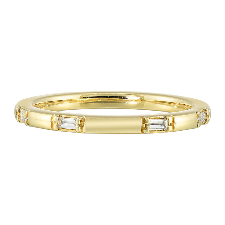 14Kt Yellow Gold Diamond 1/10Ctw Ring