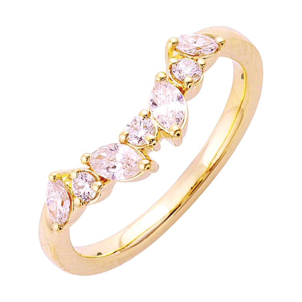 14Kt Yellow Gold Diamond 3/8Ctw Ring