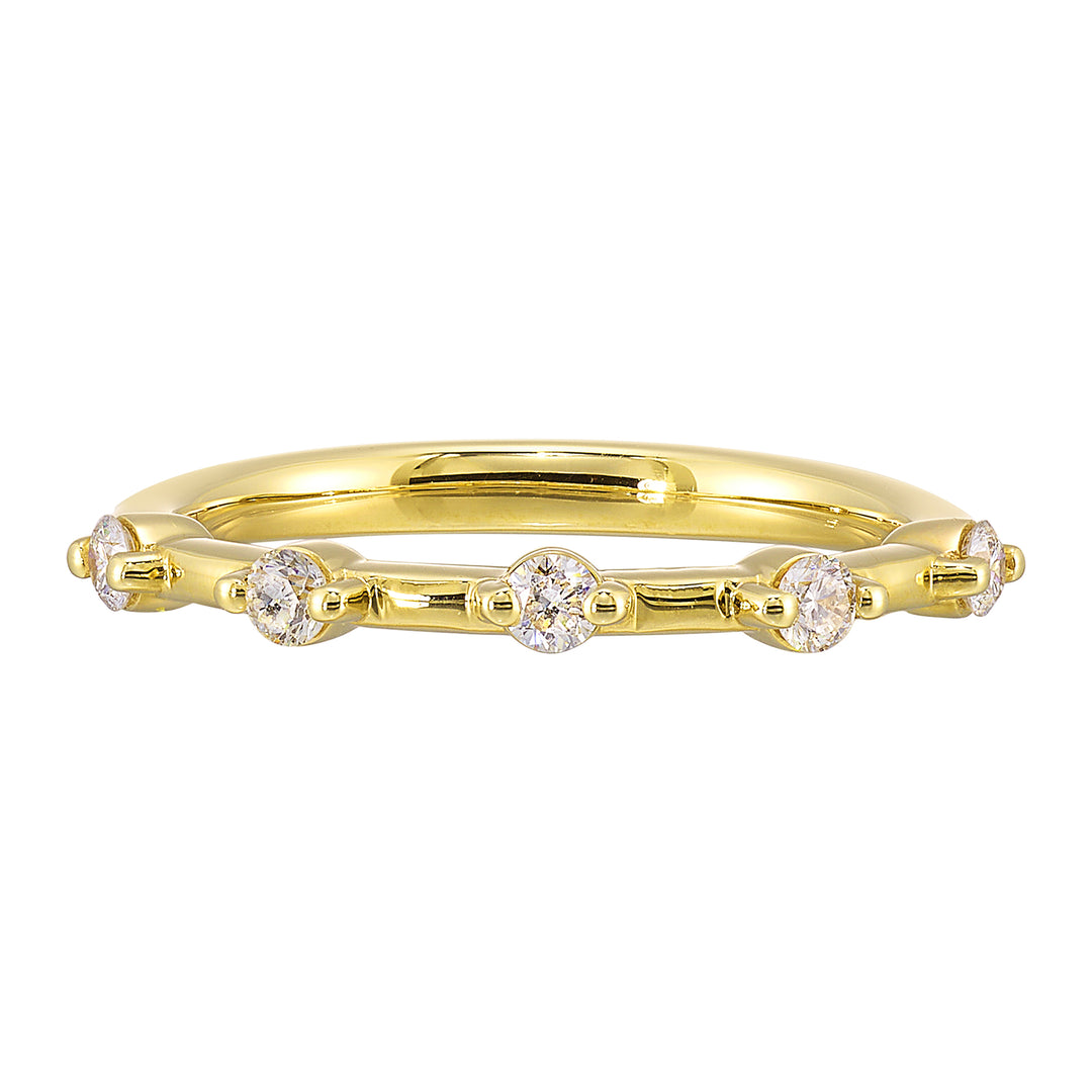 14Kt Yellow Gold Diamond 1/5Ctw Ring