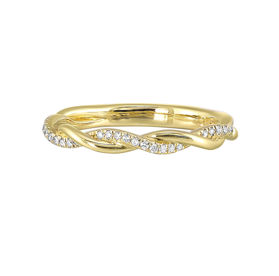 14Kt Yellow Gold Diamond 1/10Ctw Ring