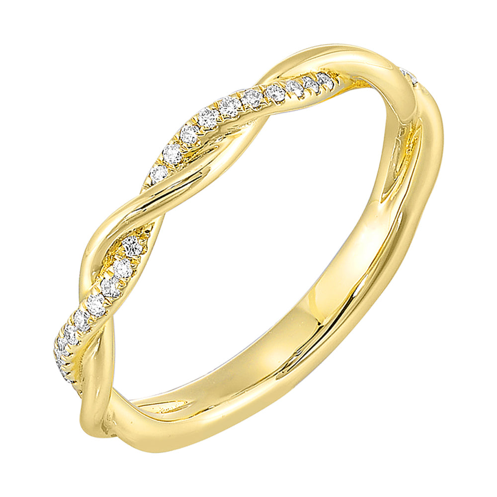 14Kt Yellow Gold Diamond 1/10Ctw Ring