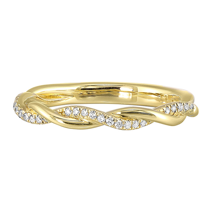 14Kt Yellow Gold Diamond 1/10Ctw Ring