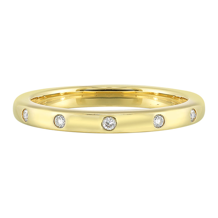 14Kt Yellow Gold Diamond 1/20Ctw Ring