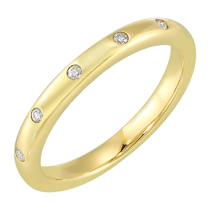 14Kt Yellow Gold Diamond 1/20Ctw Ring