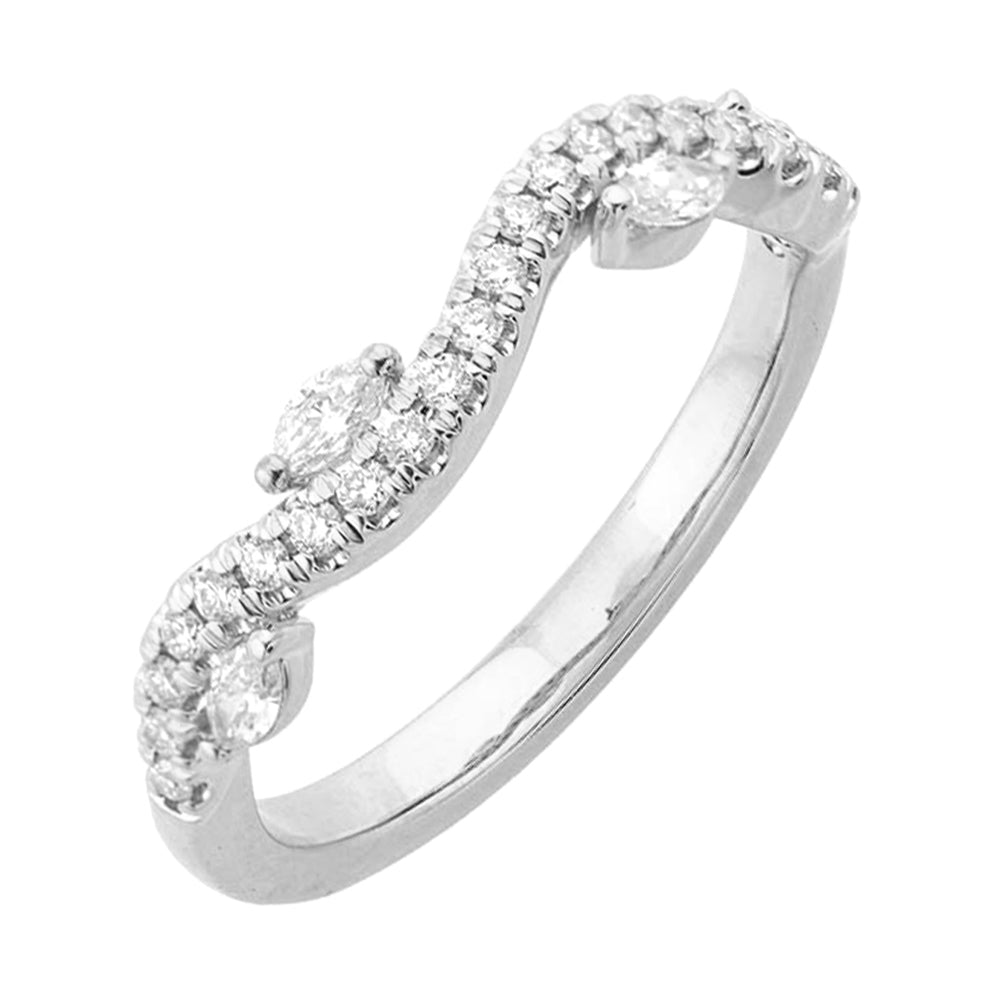 14Kt White Gold Diamond 1/3Ctw Ring