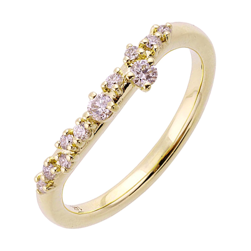 14Kt Yellow Gold Diamond 1/5Ctw Ring