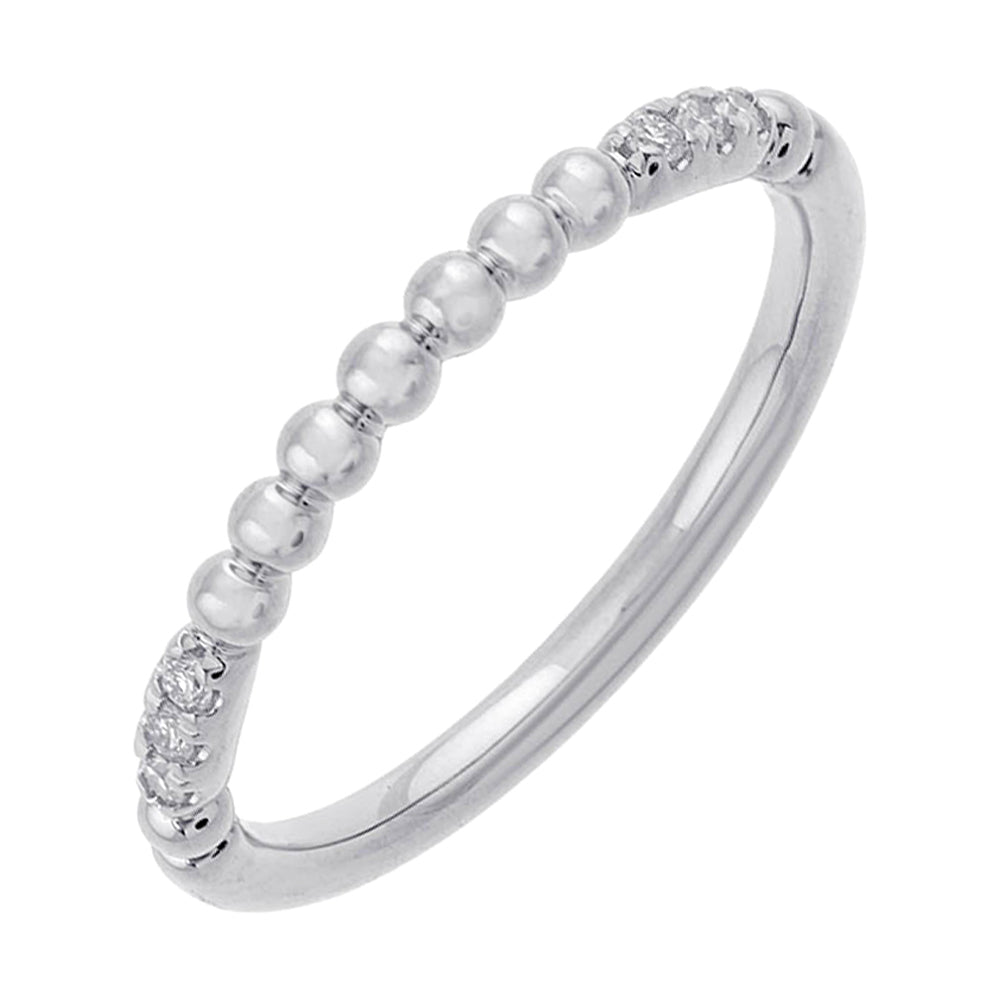 14Kt White Gold Diamond 1/20Ctw Ring